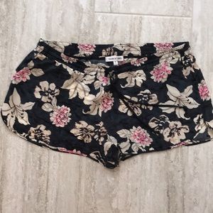 Elizabeth and James silk floral shorts